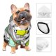 thumbnail image 3 of Fotbe Funny Dinosaurs on Stripes Sudadera con Estampado para Perros Pequeños – Suéter con Capucha para Mascotas, Tela Suave de Forro Polar con Bolsillo-X-Small, 3 of 7