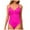 Z1-Pink, variant on vigerkar Women's Tummy Control One Piece Swimsuits Long Torso Halter Bathing Suit 1 Piece Swimwear Red, L