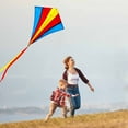 thumbnail image 5 of Holiday Lights Outdoor Large Colourful Flight Kite Easy Flyer for Strong or Light Wind Activities, 5 of 9