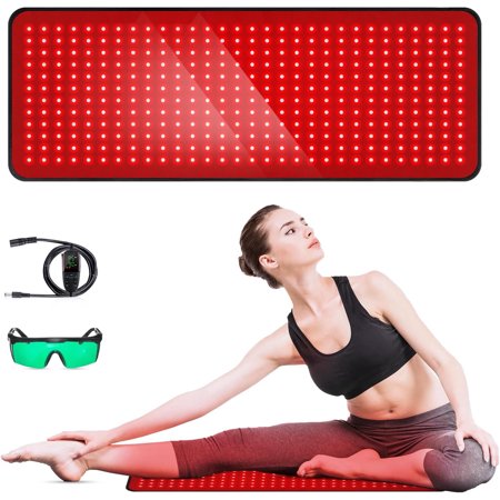 StarZe Red Light Therapy Pad, Infrared Light Therapy Mat with Timer,Full Body Pain Relief for Women Men.