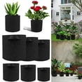 thumbnail image 7 of Gostoto 1/3/5/7/10Gallon Black Round Plants Growing Bag,Thicken Felt Material Vegetable Flower Aeration Planting Pot Container, 7 of 7