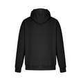 thumbnail image 6 of WREESH Men's Solid Color Lightweight Hoodie Mock Neck Button Drawstring Sweatshirt Casual Athletic Hood Pullover Black, 6 of 7