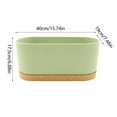 thumbnail image 3 of Rectangular Planter Plastic Planter Vegetable Balcony Planter Simple Planter Bedroom Balcony Living Room Planter, 3 of 9