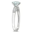 thumbnail image 3 of Everly Women's Aquamarine 10K White Gold Engagement Ring, 3 of 7