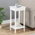 thumbnail image 4 of French Country Kim End Table with Shelf in White Wood Finish, 4 of 8