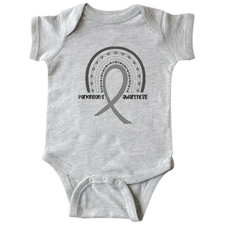 

Inktastic Parkinson s Awareness Ribbon Rainbow Gift Baby Boy or Baby Girl Bodysuit
