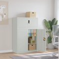 thumbnail image 1 of vidaXL File Cabinet Light Grey 90x40x130 cm Steel, 1 of 5
