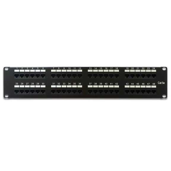 ACCL Cat.5E 110 Type Patch Panel 48Port Rackmount, 1 Pack