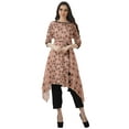 thumbnail image 2 of Moomaya Printed Traditional Clothing Womens Asymmetric Kurti Kurta With Pant Set, 2 of 6