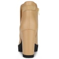 thumbnail image 4 of Unique Bargains Women's Chunky High Heel Platform Zip Chelsea Boots, 4 of 6