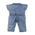 thumbnail image 2 of Baby Girl Denim Romper Long Jumpsuit Outfit, 2 of 5