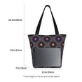 thumbnail image 3 of Disketp Vinyl Records Musical Notes for Women’s Casual Shoulder Tote Bag Cross-body Handbags for Shopping, Travel and Daily Use, 3 of 6