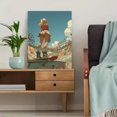 thumbnail image 5 of Qisvanset 12x16 Inch Ostrich Portrait Abstract Canvas Print Wall Art, 5 of 5