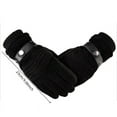 thumbnail image 4 of Touch Screen Winter Warm Men's Gloves Genuine Leather Casual Gloves Mittens for Men Outdoor Sport Full Finger Glove (Black-B), 4 of 6
