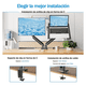 thumbnail image 3 of Soporte De Monitor Ajustable De Doble Brazo Con Bandeja lab.G, Negro, 3 of 5