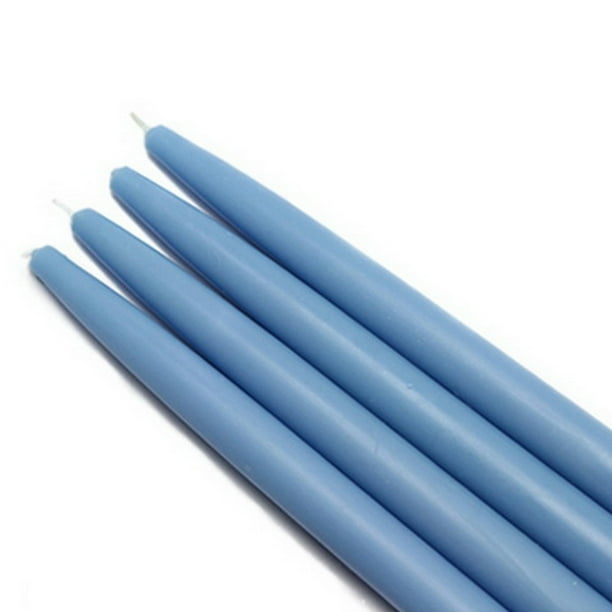 Jeco CEZ031_12 10" Light Blue Taper Candles (144pcs/Case) Bulk