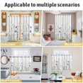 thumbnail image 6 of Spring Floral Kitchen Curtains 84 Inch Length, Colorful Botanical Wildflower Summer Grommet Top Bedroom Living Room Curtains, Light Filtering Cafe Curtain Drapes 2 Panels Set 104''x84'', 6 of 9