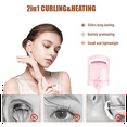thumbnail image 4 of C-Shaped Heated Eyelash Curler Fast Heat Up in 5s - Rechargeable Electric Eyelash Curler for 24H Long Lasting Curls,1 * eyelash curler 1 * USB data cable,Pink, 4 of 7