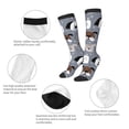 thumbnail image 3 of Pofeuu Cute Dog Faces Print Stockings, Adult Running Hiking Socks for Youth and Adult, 3 of 6