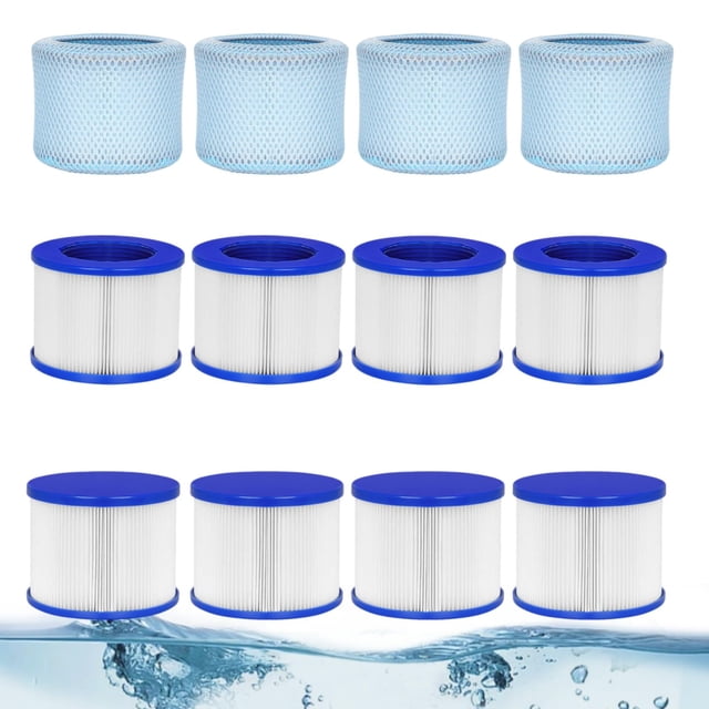 Hot Tub Replacement Filter Cartridges, for Inflatable Hot Tubs & Massage Pools, Screw-in Hot Tub Filter, Compatible with All RELX