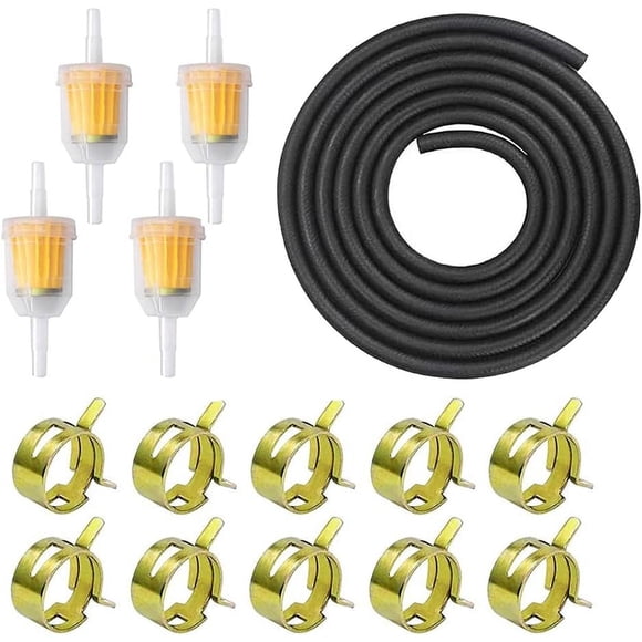 5mm ID Hose, 4x8mm Filters, 10 Hose Clamps 3M Fuel Line Kit