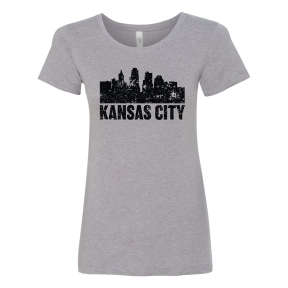 Inktastic Kansas City Skyline Grunge Women's T-Shirt