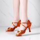 thumbnail image 4 of Nuevos zapatos de baile latino para mujer, zapatos de baile de salón de tacón alto, suela suave, zapatos de fiesta de Tango y Salsa para mujer, sandalias para niña, 4 of 5