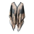 thumbnail image 1 of Esquirla Cape en Chiffon de Plage pour Femmes Accessoires de Robe Imprimé Floral Couverture en Chiffon Noir, 1 of 8
