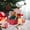 Red, variant on hengsof Christmas Leather Apple Bags Candy Bucket Tote Velvet Bags Christmas Apple Shaped Candy Gift Bags