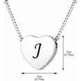 thumbnail image 3 of XIUDA Cremation Jewelry for Ashes Personalized Initial Heart Urn Necklace for Women Men Stainless Steel Keepsake Memorial Pendant for Human Ashes, 3 of 6