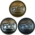thumbnail image 2 of Praying Cowboy, Cowboy Church Drawer Cabinet Knob in Antique Brass, 2 of 6
