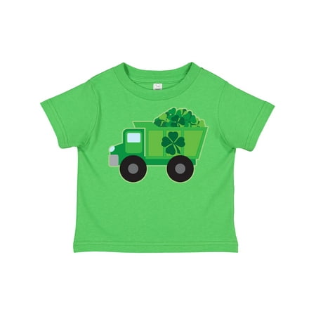 

Inktastic St Patricks Day Irish Clover Dump Truck Childs Gift Toddler Boy Girl T-Shirt