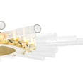 thumbnail image 2 of CWI Lighting Collar 21 Light Contemporary Metal Chandelier in Satin Gold, 2 of 5