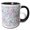 Black/White, variant on 3drose, Colorful Geometrical Pattern Background - Abstract Vector Design, 11oz Two-tone Green Mug