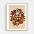thumbnail image 2 of Coffee is life - Illustration Coffee Autumn Cafe Typography Quote Kitchen Decor Unframed Wall Art Print 9 x 12 inches, 2 of 16