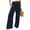 Navy Blue, variant on Daeful Women's Wide Leg High Waist Palazzo Pants, Navy Blue, XL
