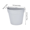 thumbnail image 2 of Hanging Wall Planter, Plastic Hanging Planter, 7 in Base, Hydroponic Planter, Living Room Greenery, Blue Wall Decor, 1 Pc, 2 of 7