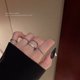 thumbnail image 1 of Anillo de cinco piezas de estilo hip-hop con combinación de anillo abierto de temperamento de nicho femenino, 1 of 2