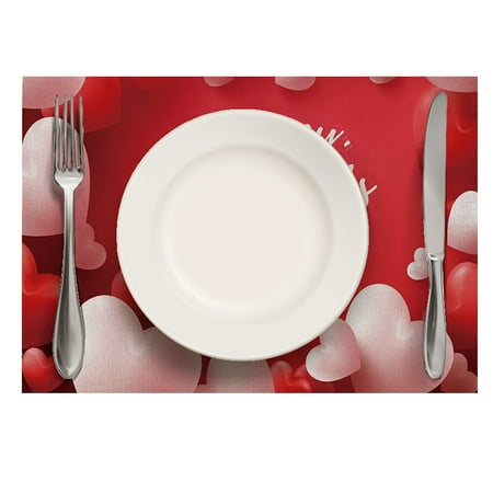 

Valentine S Day Decorations Valentine S Day Linen Placemat Placemat Kitchen Decoration Place Mat Potholder