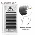 thumbnail image 2 of MASSCAKU, recién llegado, pestañas en forma de YY, extensiones de pestañas individuales esponjosas, pestañas naturales y suaves, venta al por mayor/suministros Tan Jianjun unisex, 2 of 2