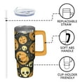 thumbnail image 3 of Halloween 30oz Insulated Coffee Mug with Handle and Straw Lid – Spooky Pumpkin Tumbler – Gift Travel Cup, 3 of 5