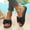 Blue, variant on KEVCHE Womens Bow Flat Sandals, Leather Open Toe Flats with Cute Bow Accent, Summer Vacation Beach Sandals and Outdoor Slippers, , Lightweight Non-Slip Casual Shoes