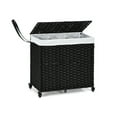 thumbnail image 2 of Kadyn Laundry Hamper,Laundry Basket, Dirty Clothes Hamper,Laundry Hamper with Wheels and Lid-Black, 2 of 9