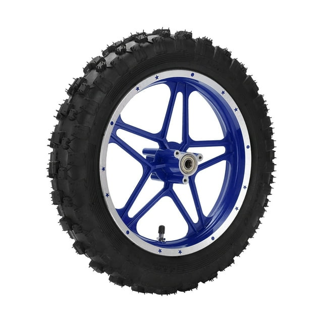 Pocket Bike Tire, Reliable Rear Wheel Corrosion Proof Anti Skid Rubber For Bicycle For Engineer Blue