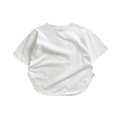 thumbnail image 5 of LNMQLPDBS Baby Boy Summer Clothes Solid Color Side Split Tees Short Sleeve Crewneck Tshirts for Kids Toddler Girl Gifts Baby Clothes Unisex Trendy Tops for Family Photo White 9 Months, 5 of 8