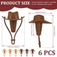 thumbnail image 2 of 6PCS Cowboy Hat Silicone Wine Stopper, Reusable and Unbreakable Glass Bottle Sealer Covers Wine Stoppers, Wine Plug,Wine Cork Stopper for Keeping Wine Champagne Fresh Home Use, 2 of 11