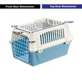 thumbnail image 2 of Ferplast ATLAS Two Door Top Load Plastic Kennel Carrier, For Small Cat or Dog, Blue 19 inch, 2 of 5