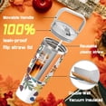 thumbnail image 5 of Autumn Leaf Mug, Fall Cup 30 Oz Tumbler with Handle and Flip Straw, Insulated Autumn Mugs Keeps Drinks Cold & Hot, Stainless Steel Fall Coffee Mug Fall Themed Thanksgiving Gifts For Women, 5 of 6