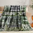 thumbnail image 3 of Fishing Gifts for Grandpa Birthday, Grandpa Fishing Gifts Throw Blanket 60" x 50", Fishing Grandpa Birthday Gifts, Fishing Gifts for Men, Fishing Lovers Gifts for Grandpa, Gift for Fisherman, 3 of 5