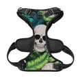thumbnail image 5 of Bingfone Skull And Palm Leaves No Pull Dog Vest Harness For Small Medium Large Dogs Strap For Puppy Walking,Training,Dog Harness-Large, 5 of 9